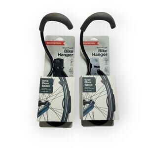 Schwinn Wall Mount Bike Hanger Lot Of 2 Black Space Saver Organization Storage